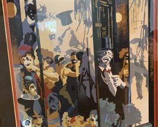 *Signed* Ron Picou Revealing Screen Print 34x25x1in HxWxD