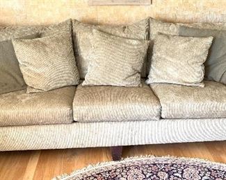 Bernhardt Trevor Corduroy Contemporary Sofa/Couch 39 x 93 x 43 HxWxD