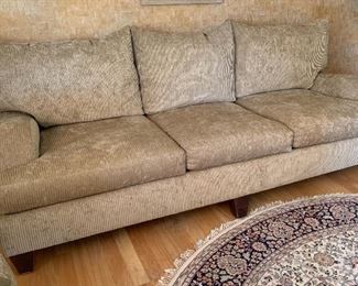 Bernhardt Trevor Corduroy Contemporary Sofa/Couch 39 x 93 x 43 HxWxD