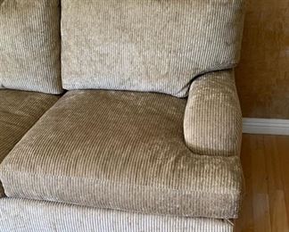 Bernhardt Trevor Corduroy Contemporary Sofa/Couch 39 x 93 x 43 HxWxD