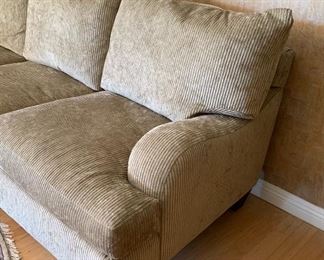 Bernhardt Trevor Corduroy Contemporary Sofa/Couch 39 x 93 x 43 HxWxD