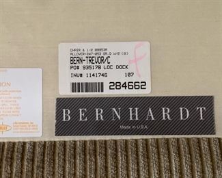 Bernhardt Trevor Corduroy Contemporary Oversized Chair 39 x 60 x 43 HxWxD