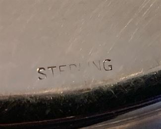 2pc Sterling Silver 8in Plates .5in H x 8in Diameter 262 grams
