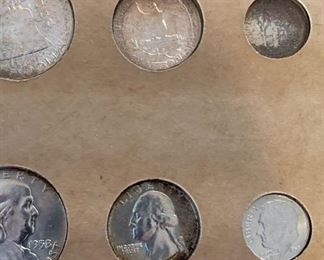 1958 US Coin Proof Set Board: 5.75x8in