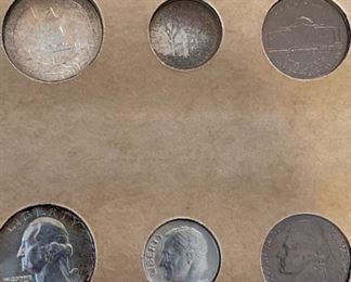 1958 US Coin Proof Set Board: 5.75x8in