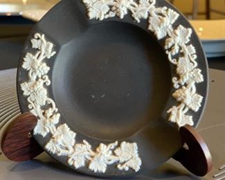 Wedgwood Jasperware Black Basalt 3.5in Plate 3.5in Diameter