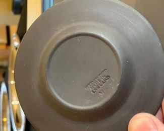 Wedgwood Jasperware Black Basalt 3.5in Plate 3.5in Diameter