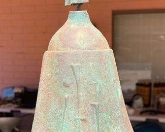 6in Paolo Soleri Cosanti Bell Wind Chime Bell: Bell: 6in Total Hang: 23in
