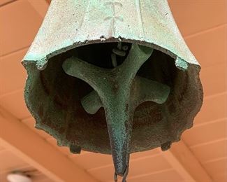 6in Paolo Soleri Cosanti Bell Wind Chime Bell: Bell: 6in Total Hang: 23in