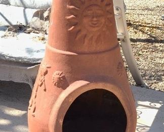 Lg Terracotta Chiminea 49 x 18 x 18 HxWxD