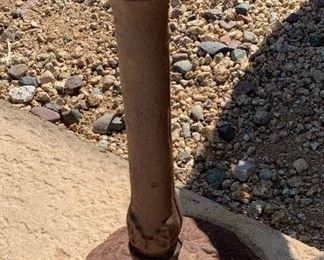 Vintage Rustic Cast Iron Bird Bath 20 x 18 x 10 HxWxD