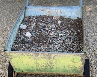 Vintage WheelBarrow Yard Art 27 x 22 x 44