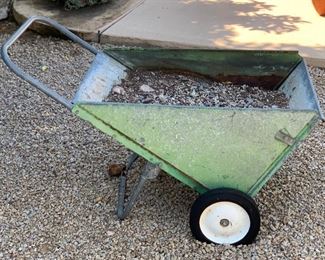 Vintage WheelBarrow Yard Art 27 x 22 x 44