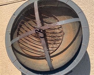 Metal Fire Pit 18in H X 29in diameter HxWxD