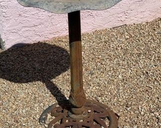 #2 Cast Iron Bird Bath 27in H x 19in Dia
