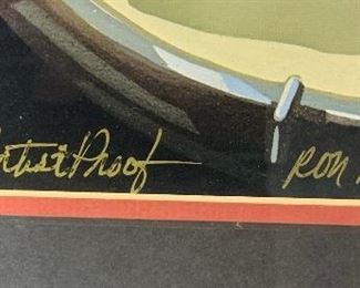 *Signed* Artist Proof Numbered Ron Picou Marci Gras 34x27in