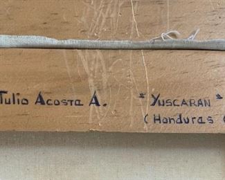 *Original* Art Marco Tulio Acosta A 19x14in