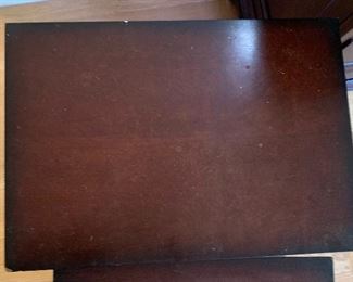 3pc Bombay Dark Wood Nesting Tables 25x23x16in