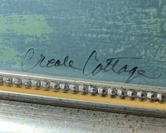 *Signed* Numbered Ron Picou Creole Cottage 25x16.5in