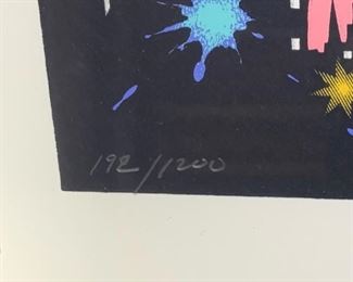 *Signed* Numbered Ron Picou New Orleans Jester Litho 32x25.5in HxWxD