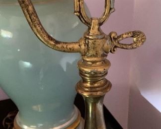 Antique Desk Lamp 20x17x9in HxWxD