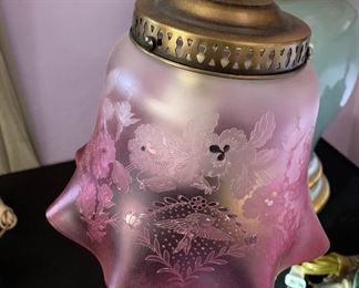 Antique Desk Lamp 20x17x9in HxWxD