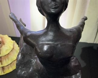 *Original* Bronze Ballerina Sculpture 22x10x13in HxWxD