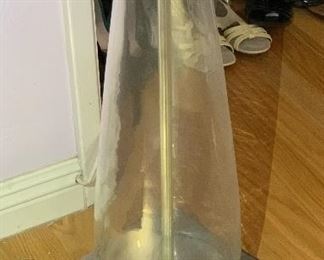 AS-IS Glass Vase Lamp 47in H x 17in Diameter