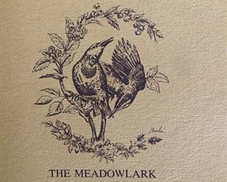 Lenox Medowlark 1973 Collectors plate 10.75in
