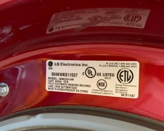 LG 27in 7.3 Cu ft Electric Dryer DLE2301R 39x27x32in HxWxD