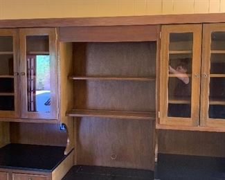 Vintage stepback cupboard/Cabinet 82x87x21in HxWxD