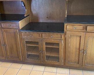 Vintage stepback cupboard/Cabinet 82x87x21in HxWxD