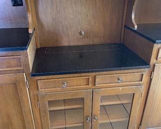 Vintage stepback cupboard/Cabinet 82x87x21in HxWxD