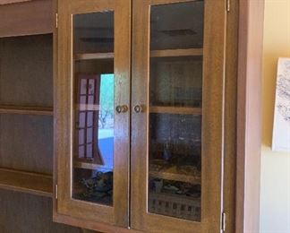 Vintage stepback cupboard/Cabinet 82x87x21in HxWxD