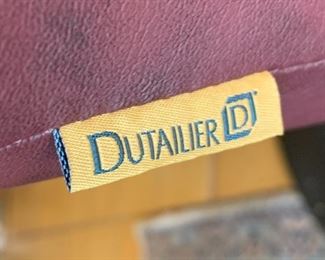 Dutailier Leather Recliner Chair Glider w/ Ottoman 42x36x28in HxWxD