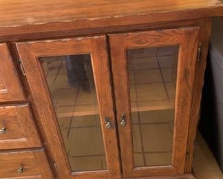 Vintage Sideboard Cabinet 34x74x18in HxWxD