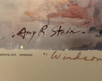 *Signed* Amy R. Stein Windsong Print 29.5x35in