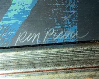 *Signed* Pirate in Alley Art Ron Picou Litho 24x18in