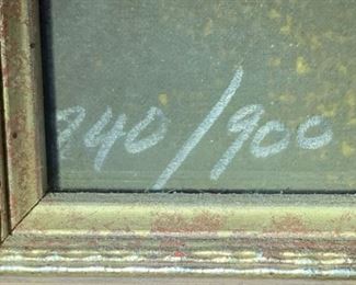 *Signed* Morning Chatter Ron Picou Litho 9x24in
