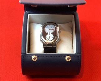 Philip Stein Teslar Watch Dual Time Zone 35mm wide face