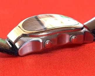 Philip Stein Teslar Watch Dual Time Zone 35mm wide face