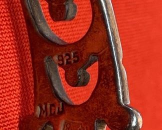 Mexico 925 Taxco Sterling Silver Bracelet #2 .625 W sz: 6in