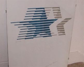 1986 LA Olympic poster signed by Robert Miles Runyan