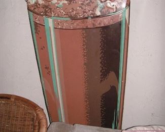 Old tin milk shake or malt hanging sign