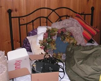 Cast iron full bed frame