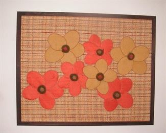 MCM felt wool wall art