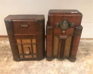 001 Two Vintage Radios