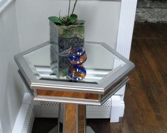 Silver Hexagon Table