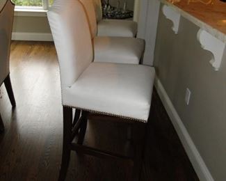 Counter Height Pleather Chairs