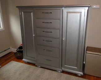 Silver painted Thomasville Cherry Dresser